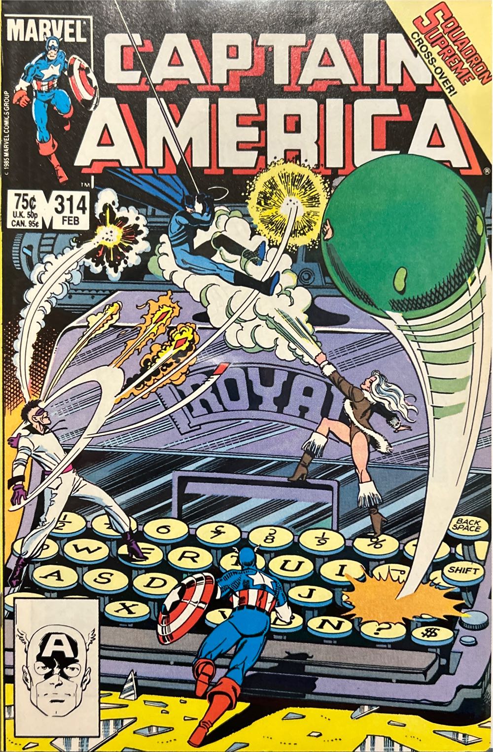 Captain America - Marvel Comic Group (314 - Feb 1986) comic book collectible [Barcode 083200001411] - Main Image 3