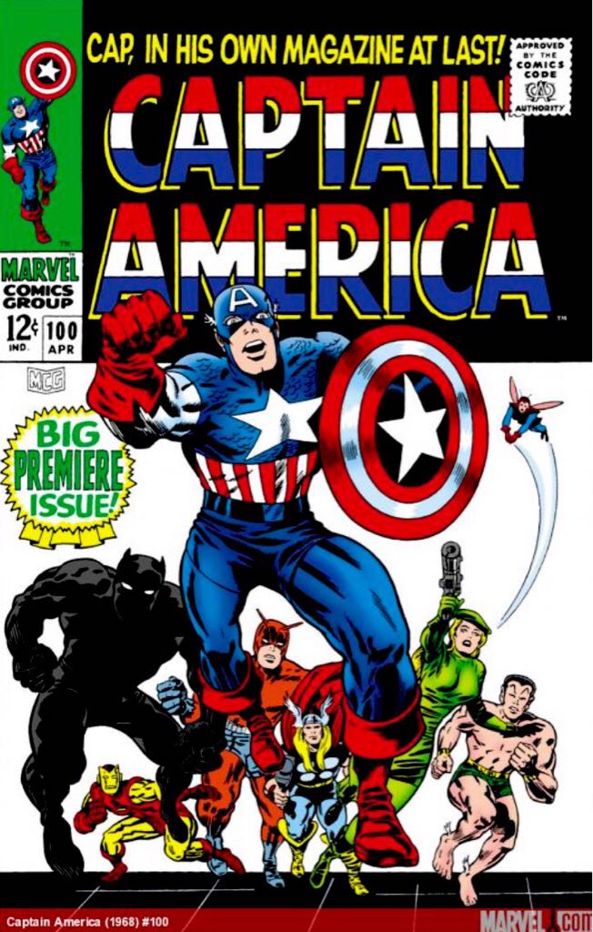 Captain America Vol. 1 (1968) - Marvel Comics (100 - Apr 1968) comic book collectible - Main Image 1