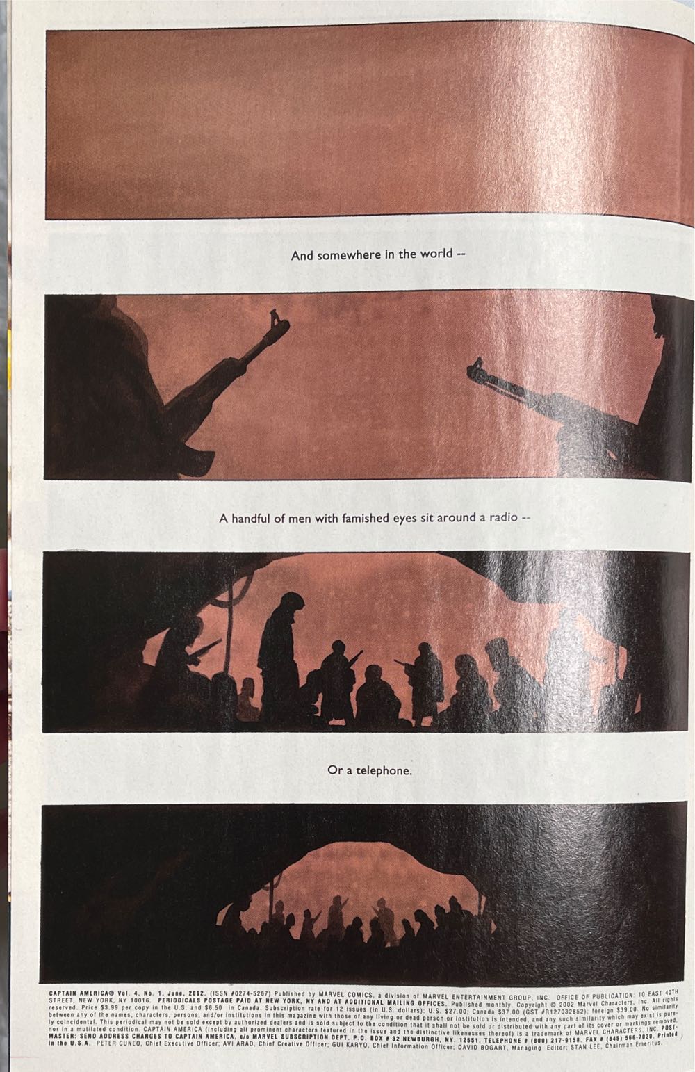 Captain America - Marvel Comics (1 - Jun 2002) comic book collectible [Barcode 75960605153300111] - Main Image 2