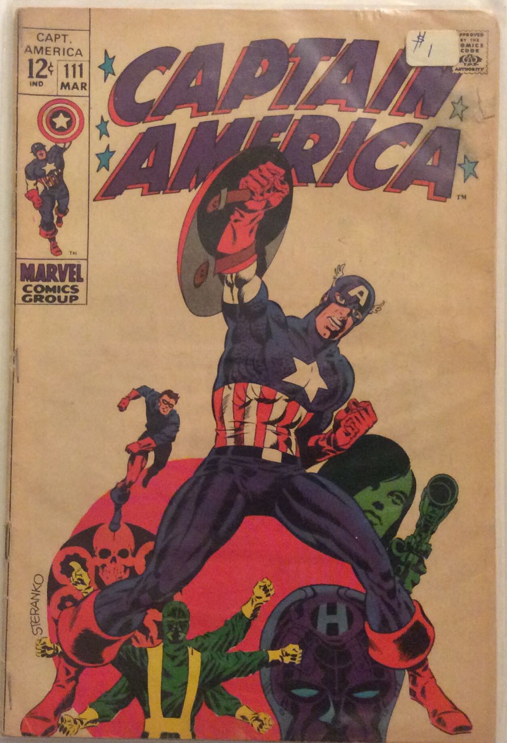 Captain America - Marvel (111 - Mar 1969) comic book collectible - Main Image 3