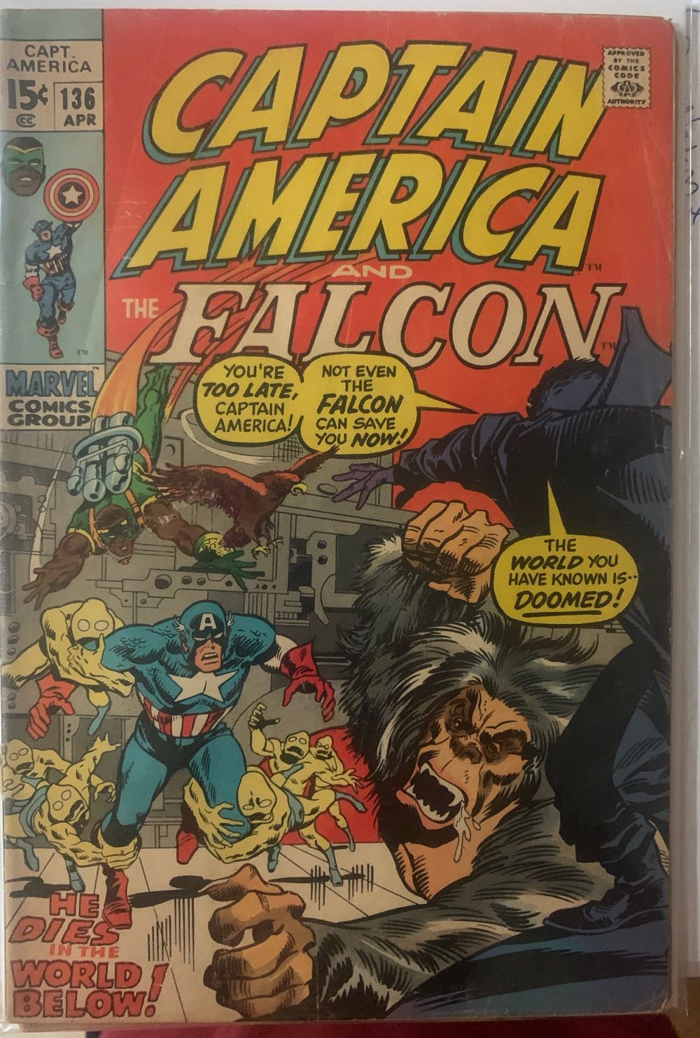 Captain America - DC Comics (136 - 10/1971) comic book collectible - Main Image 3