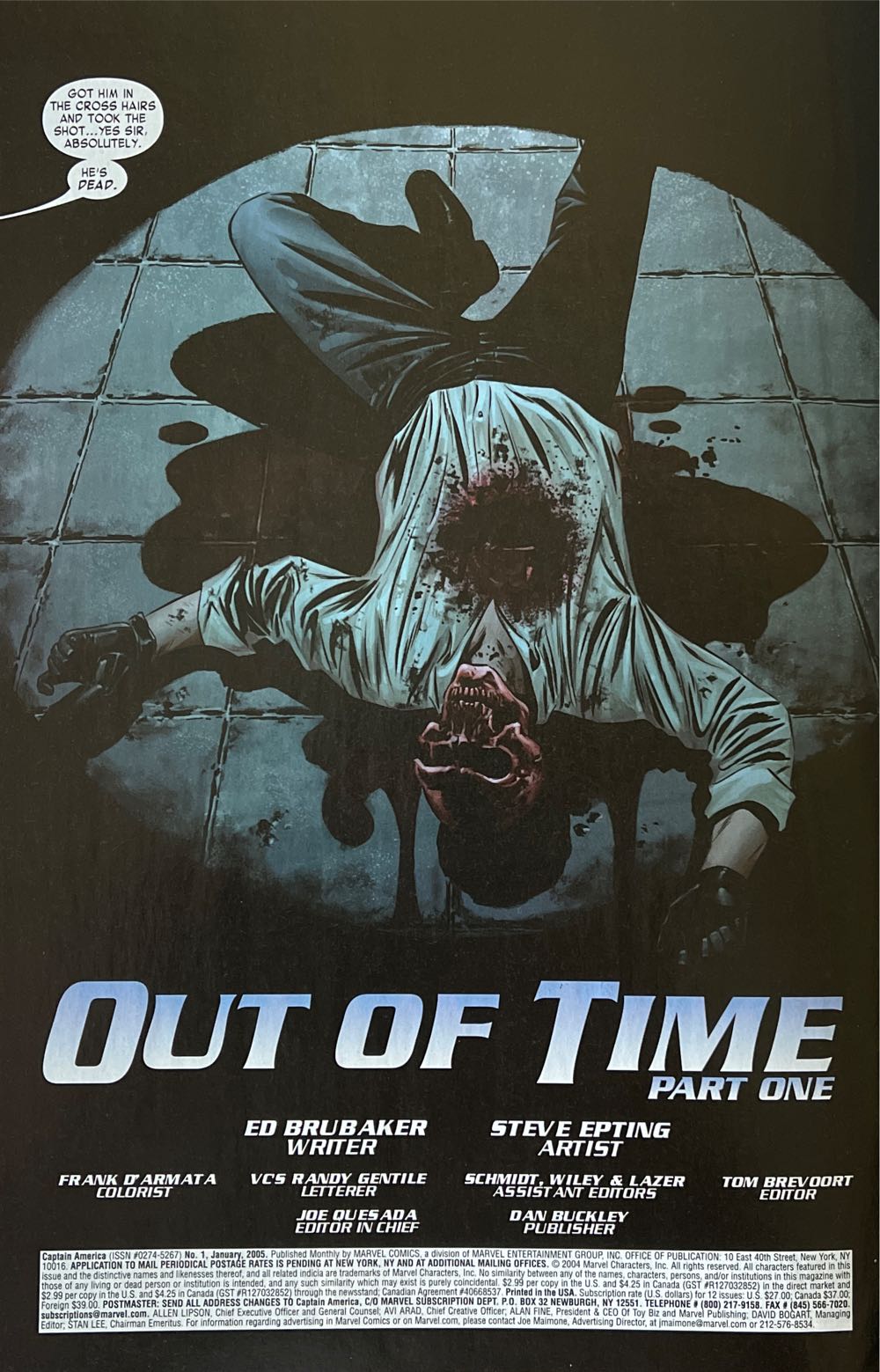 Captain America (Vol. 5) - Marvel Comics (1 - Jan 2005) comic book collectible [Barcode 75960605652100111] - Main Image 2