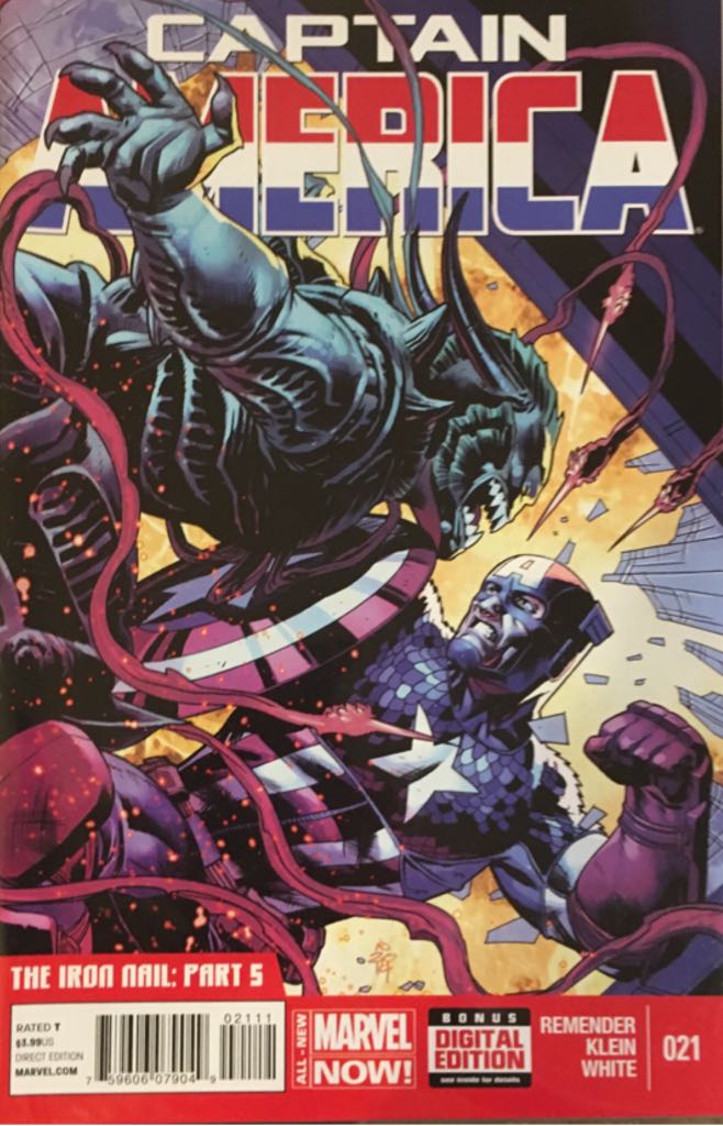 Captain America - Marvel Comics (21 - Aug 2014) comic book collectible [Barcode 75960607904902111] - Main Image 1