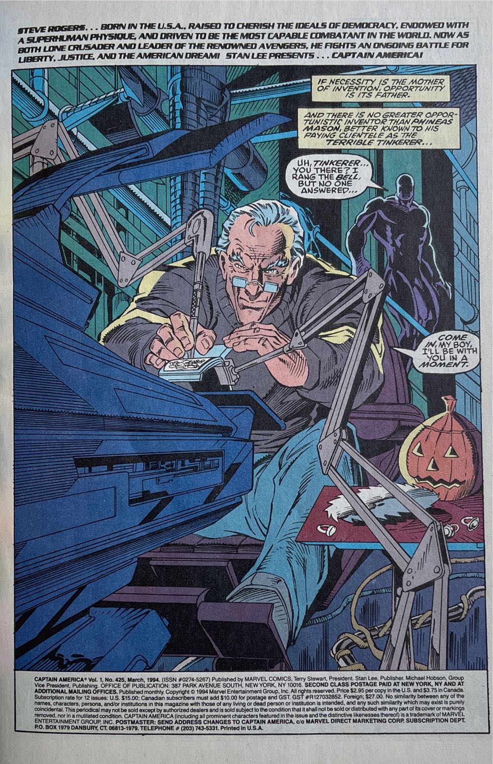 Captain America - Marvel (425 - Apr 1994) comic book collectible [Barcode 75960602453742521] - Main Image 2