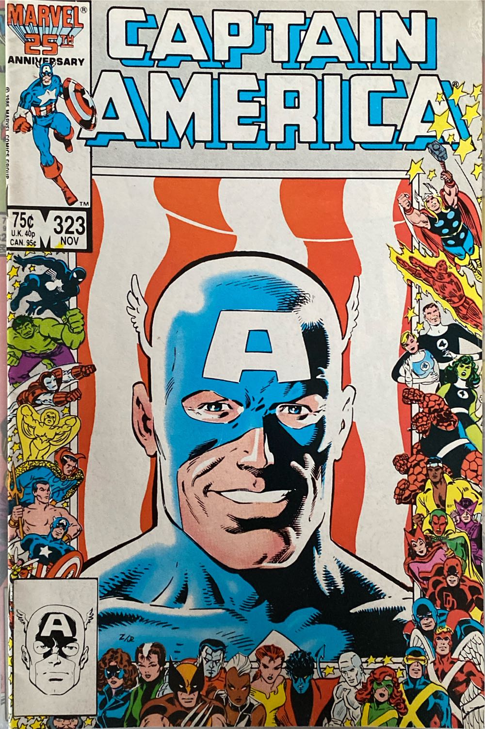 Captain America - Marvel Comics (323 - 11/1986) comic book collectible - Main Image 2