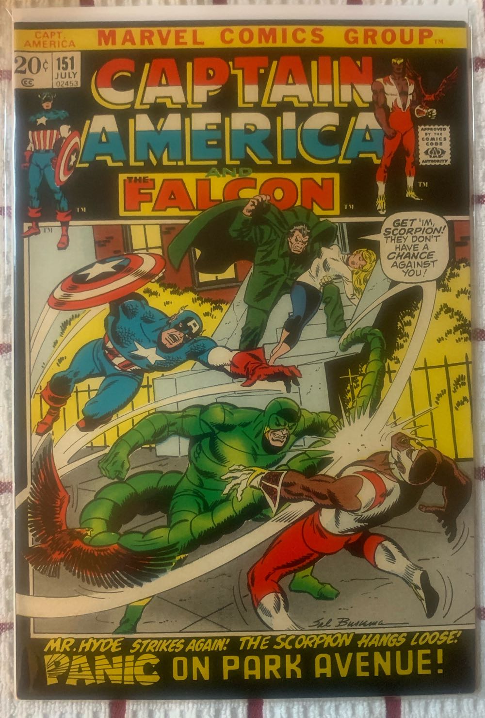 Captain America - Marvel Comics Group (151 - Jul 1972) comic book collectible - Main Image 3