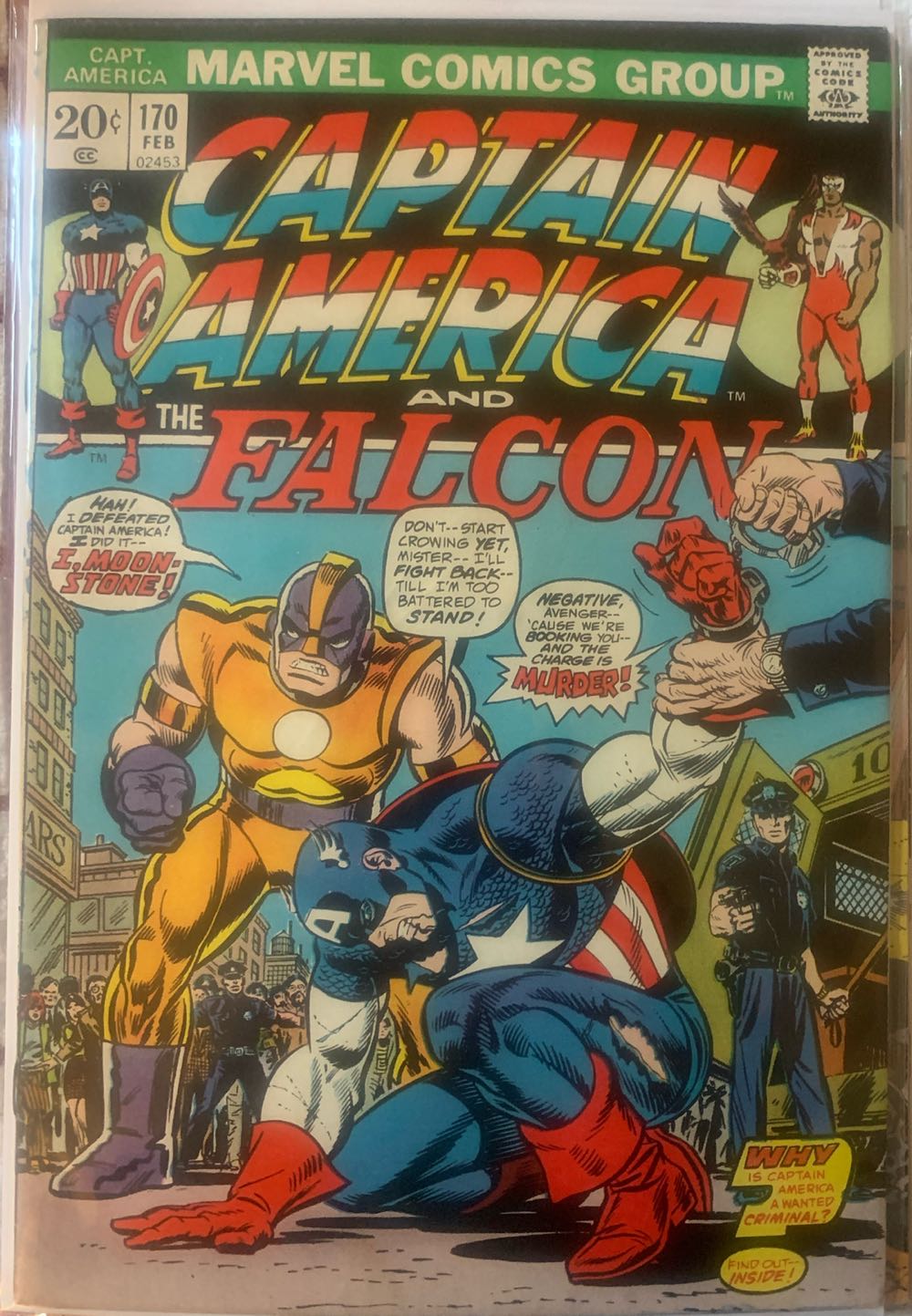Captain America (Vol. 1) - Marvel Comics (170 - Feb 1974) comic book collectible - Main Image 3
