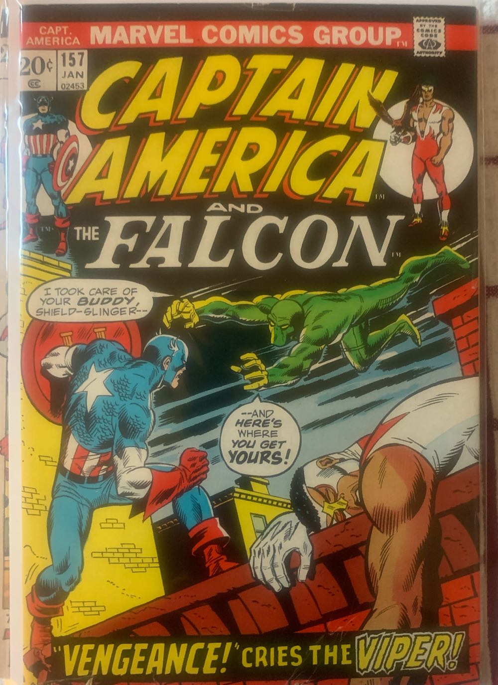 Captain America - Marvel (157 - Jan 1973) comic book collectible - Main Image 3