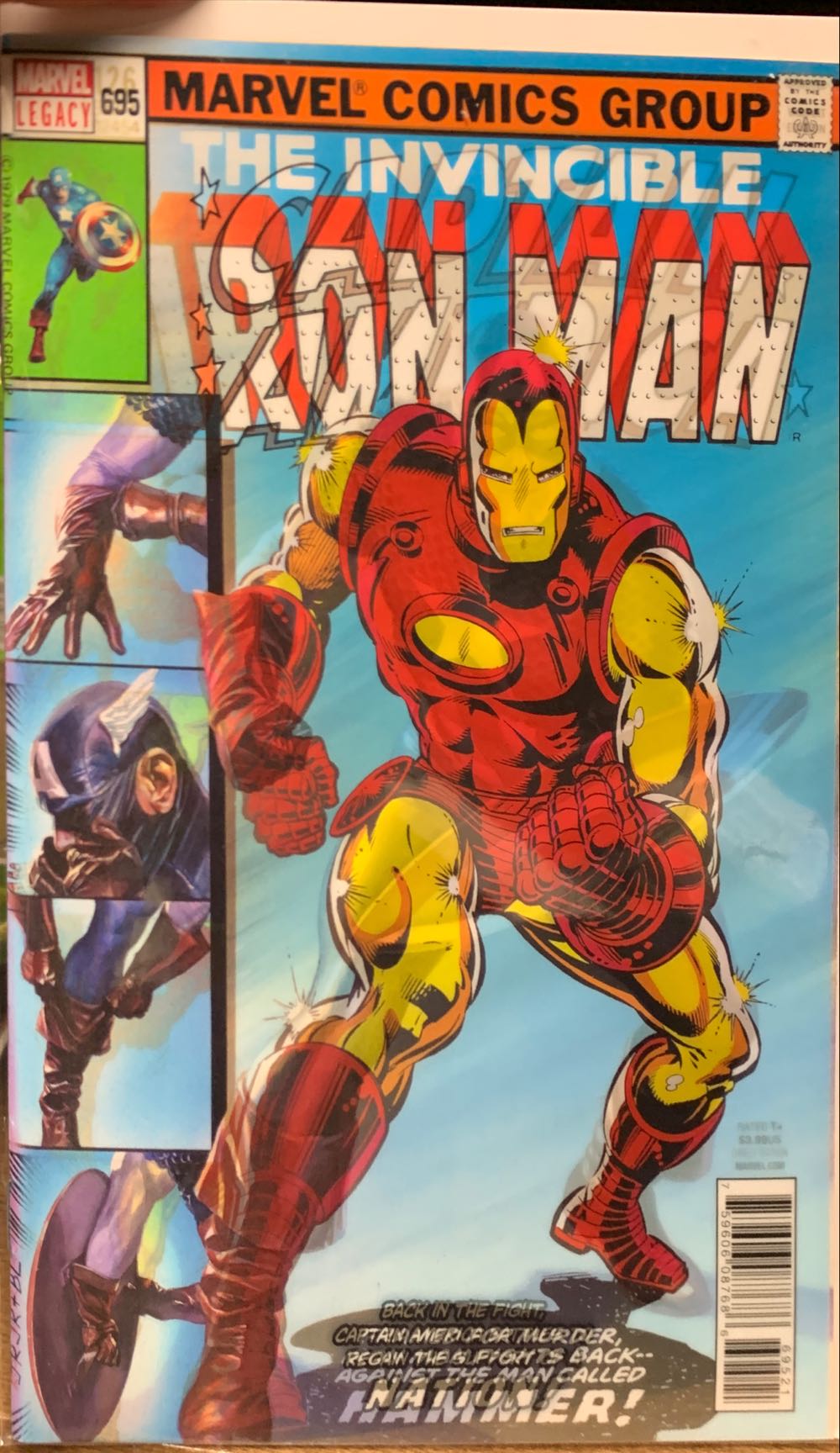 Captain America - Marvel (695 - Nov 2017) comic book collectible [Barcode 75960608768669521] - Main Image 2