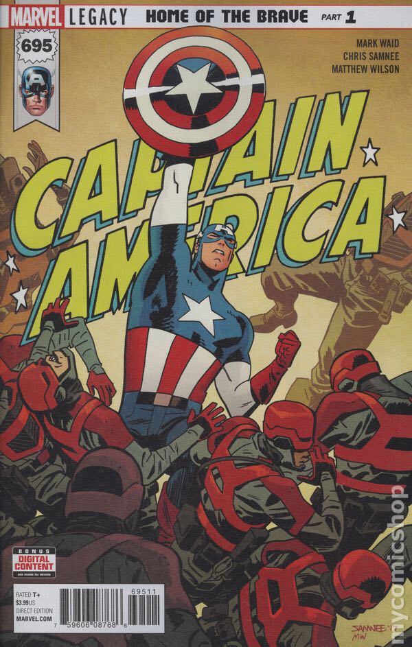 Captain America - Marvel Comics (695 - Jan 2018) comic book collectible - Main Image 1
