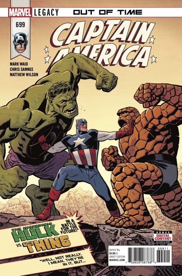 Captain America - Marvel Comics (699 - May 2018) comic book collectible [Barcode 75960608768669911] - Main Image 2