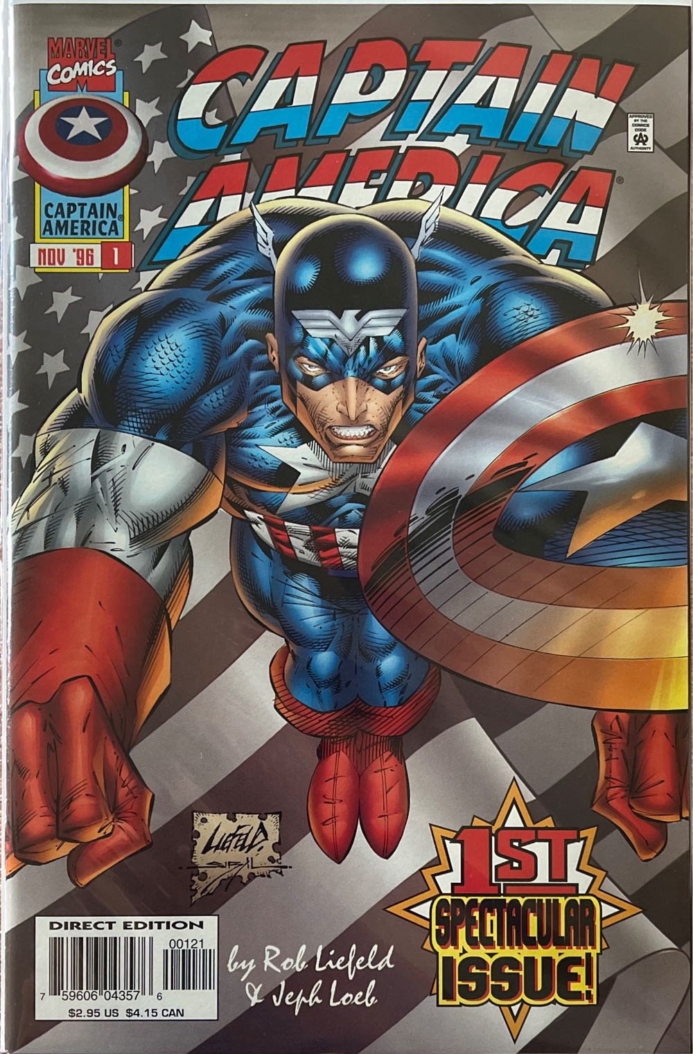Captain America vol. 2 - Marvel (1 - Nov 1996) comic book collectible [Barcode 75960604357600111] - Main Image 3