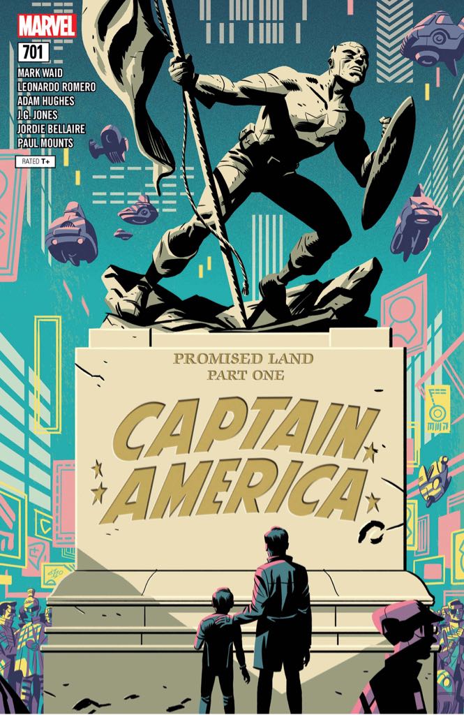 Captain America - Marvel Comics (701 - Jul 2018) comic book collectible [Barcode 75960608768670111] - Main Image 2