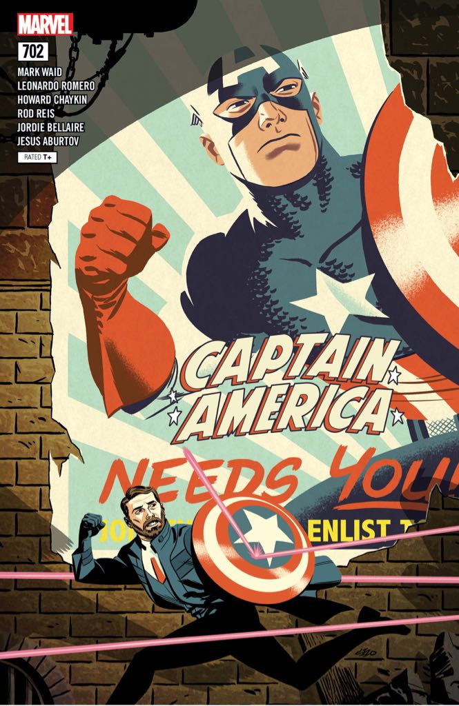 Captain America - Marvel (702 - May 2018) comic book collectible [Barcode 75960608768670211] - Main Image 2