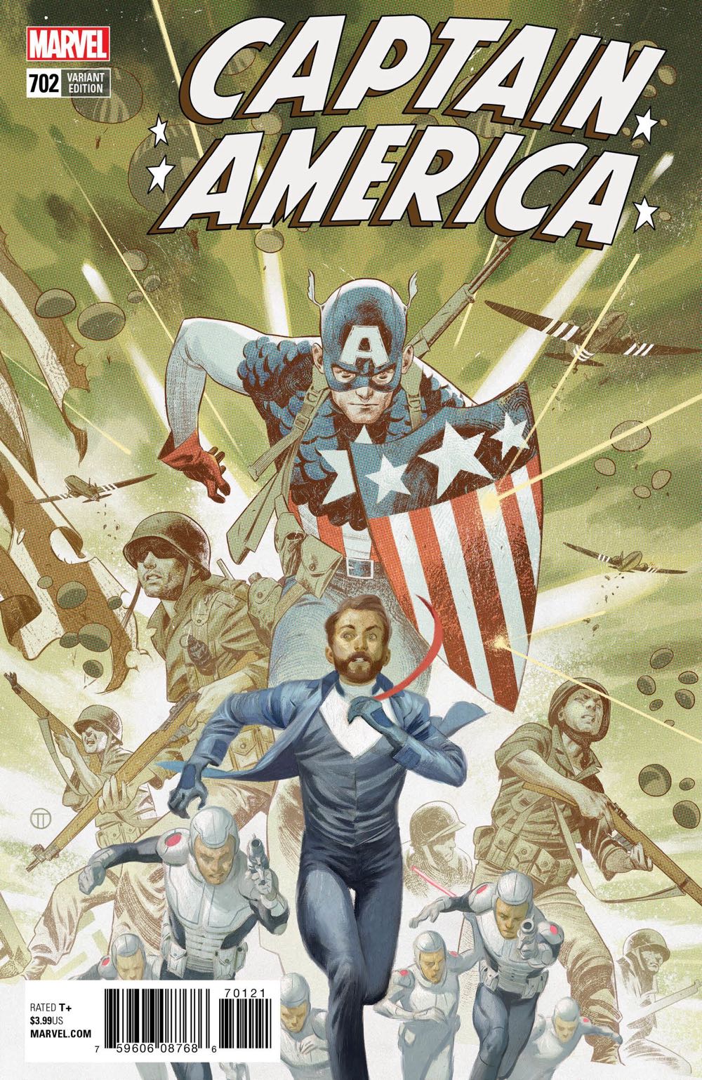 Captain America - Marvel (702 - May 2018) comic book collectible [Barcode 75960608768670211] - Main Image 3