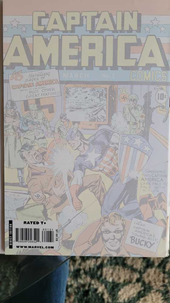 Captain America - Marvel Comics (601 - Aug 2009) comic book collectible [Barcode 75960605652160131] - Main Image 2