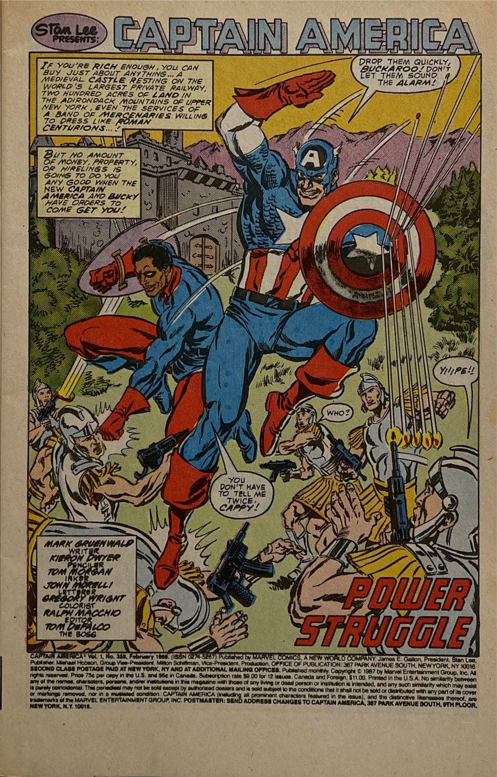 Captain America - Marvel Comics (338 - Feb 1988) comic book collectible - Main Image 2