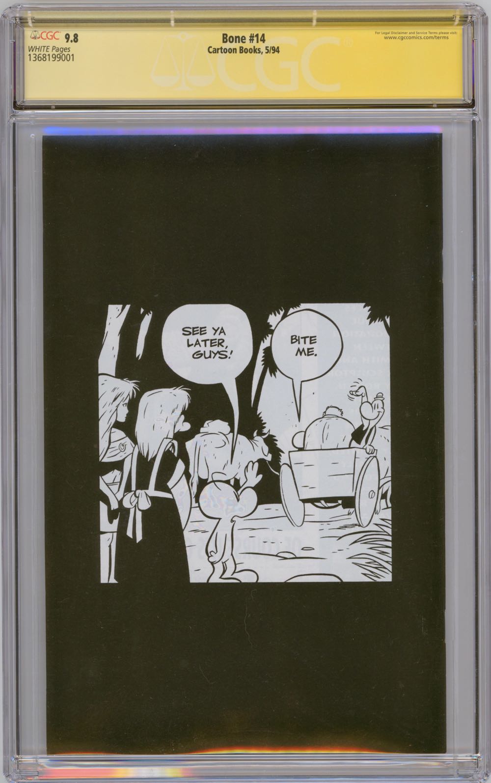 Bone - Cartoon Books (14 - May 1994) comic book collectible [Barcode 69] - Main Image 2