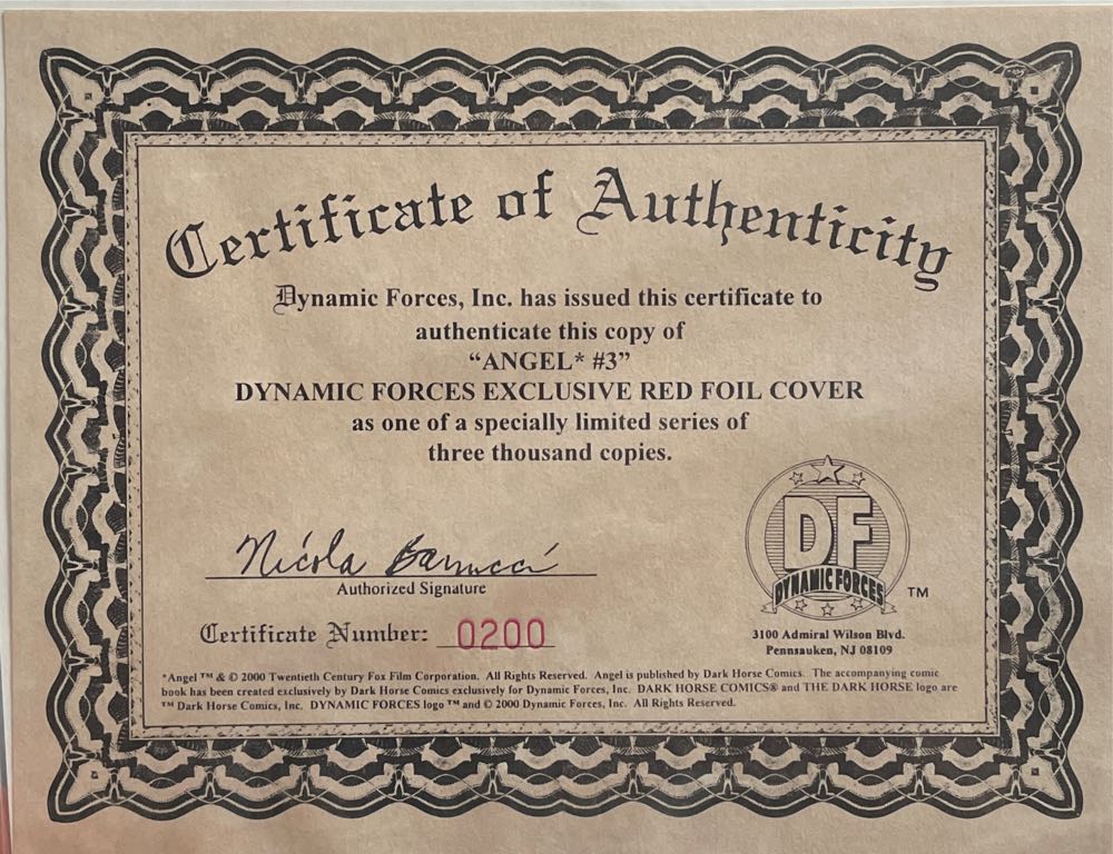 Angel: Vol 1 - Dark Horse (3 - Jan 2000) comic book collectible [Barcode 827714101546] - Main Image 2