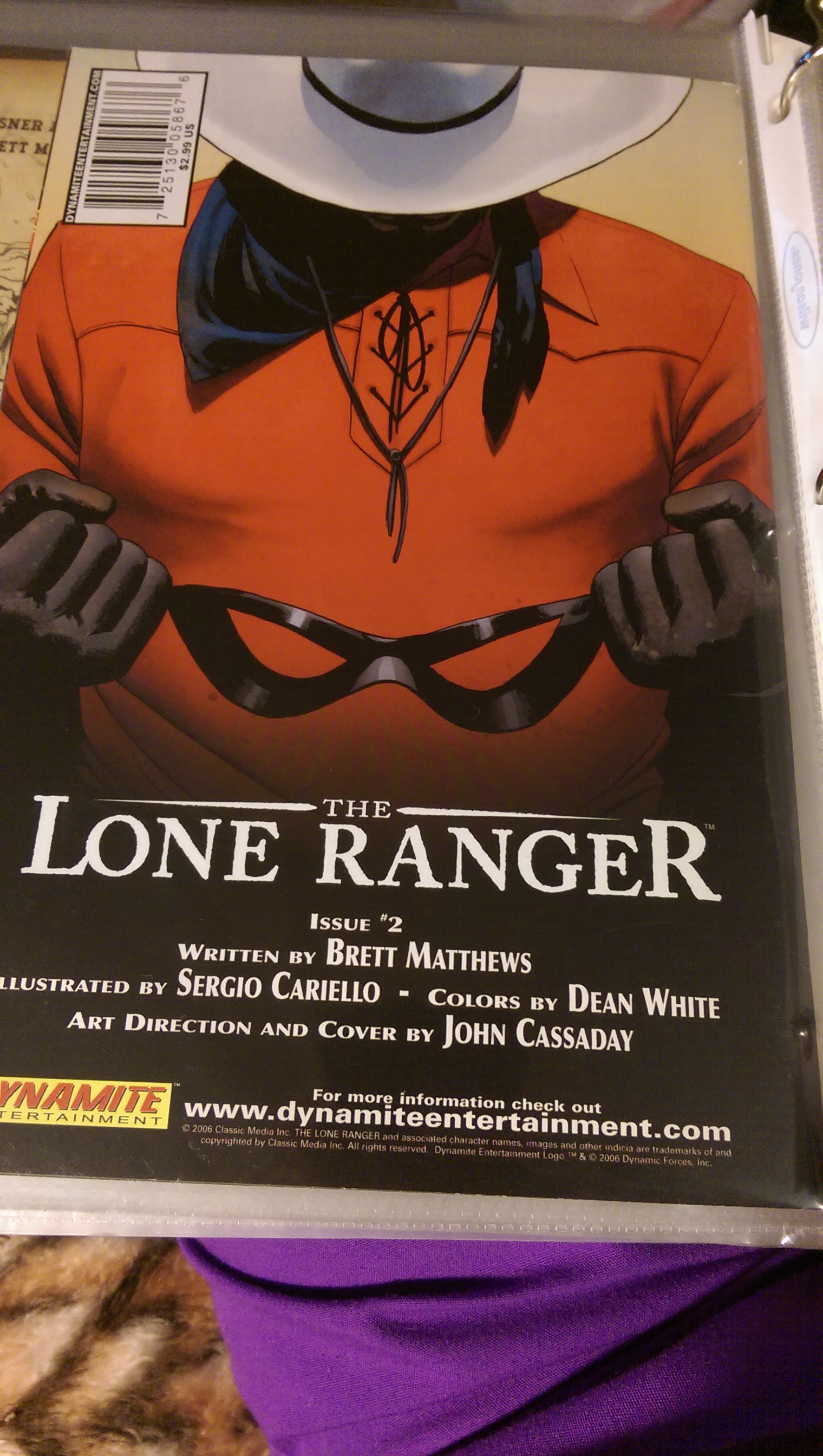 The Lone Ranger - Dynamite Entertainment (1) comic book collectible [Barcode 725130058676] - Main Image 2