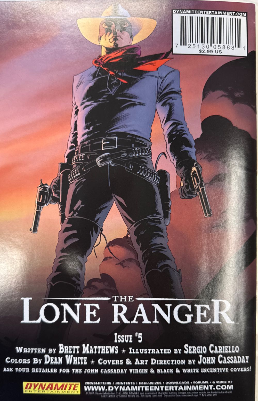 The Lone Ranger - Dynamite (4) comic book collectible [Barcode 725130058881] - Main Image 2