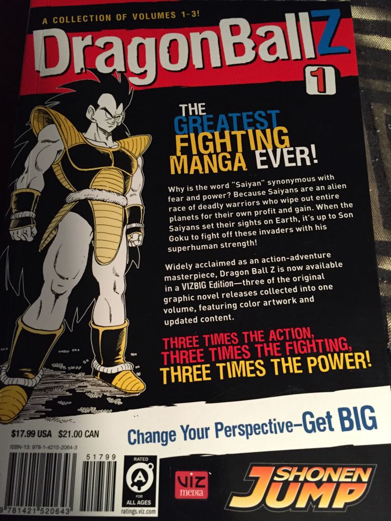 Dragon Ball Z VIZBIG, Vol. 1 - Viz Media (1 - Jun 2008) comic book collectible [Barcode 9781421520643] - Main Image 2