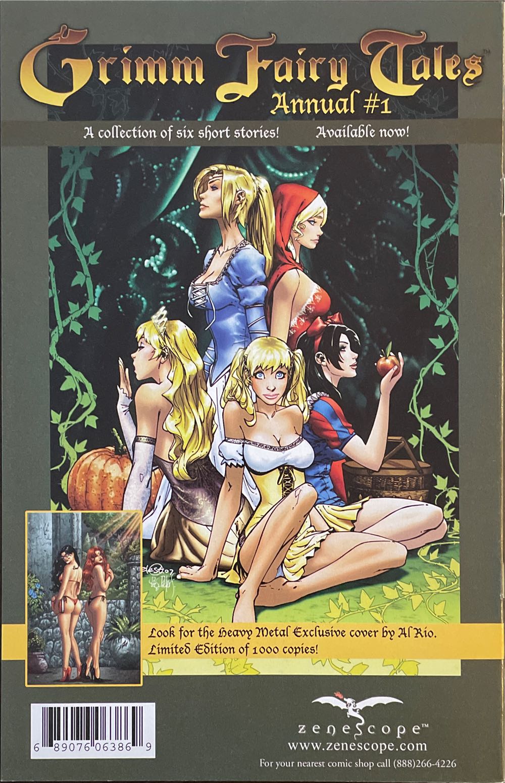 Grimm Fairy Tales - Zenescope (2 - Sep 2007) comic book collectible [Barcode 689076063869] - Main Image 2