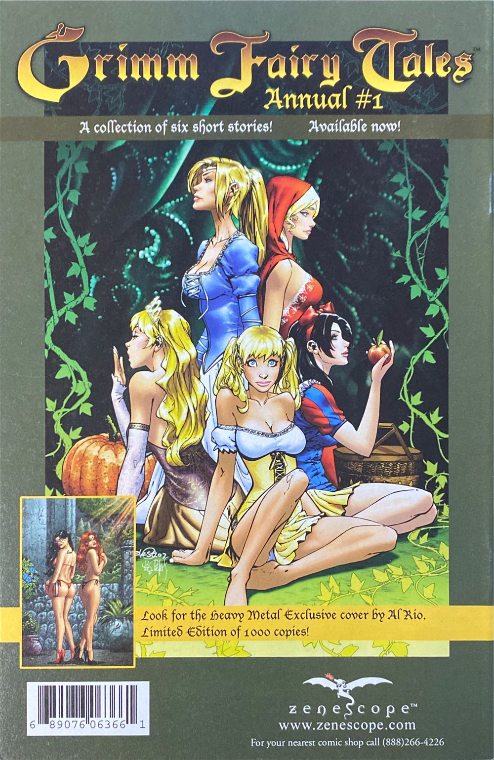 Grimm Fairy Tales - Zenescope Entertainment, Inc. (3 - Dec 2005) comic book collectible [Barcode 689076063661] - Main Image 2