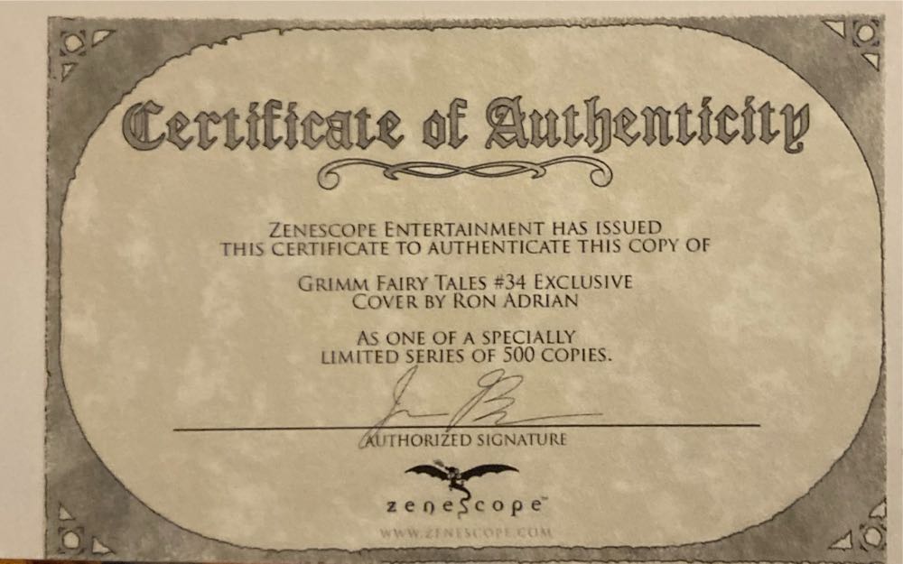 Grimm Fairy Tales  (34) comic book collectible [Barcode 074470244530] - Main Image 2