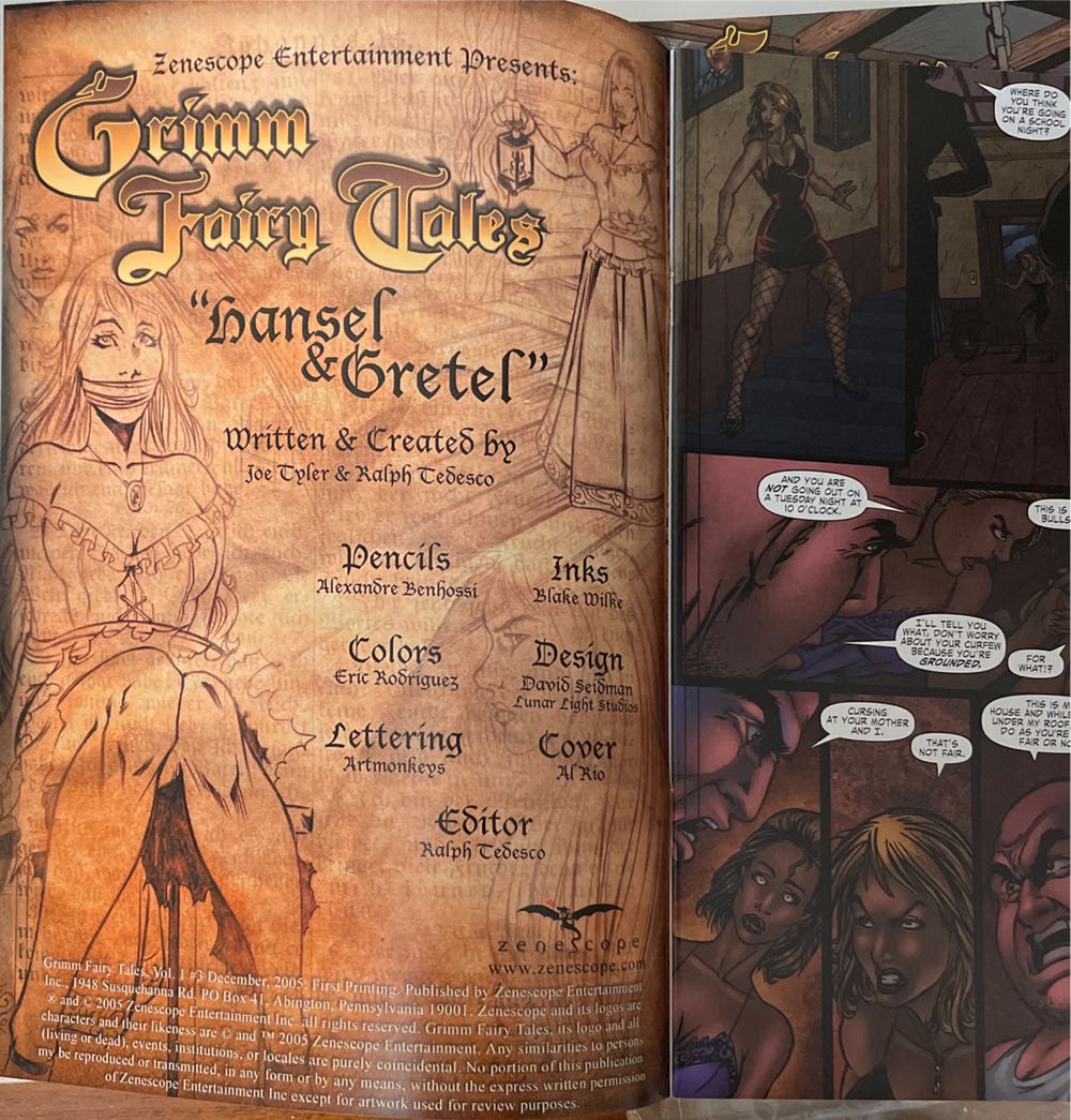 Grimm Fairy Tales - Zenoscope Entertainment (3 - Dec 2005) comic book collectible - Main Image 3