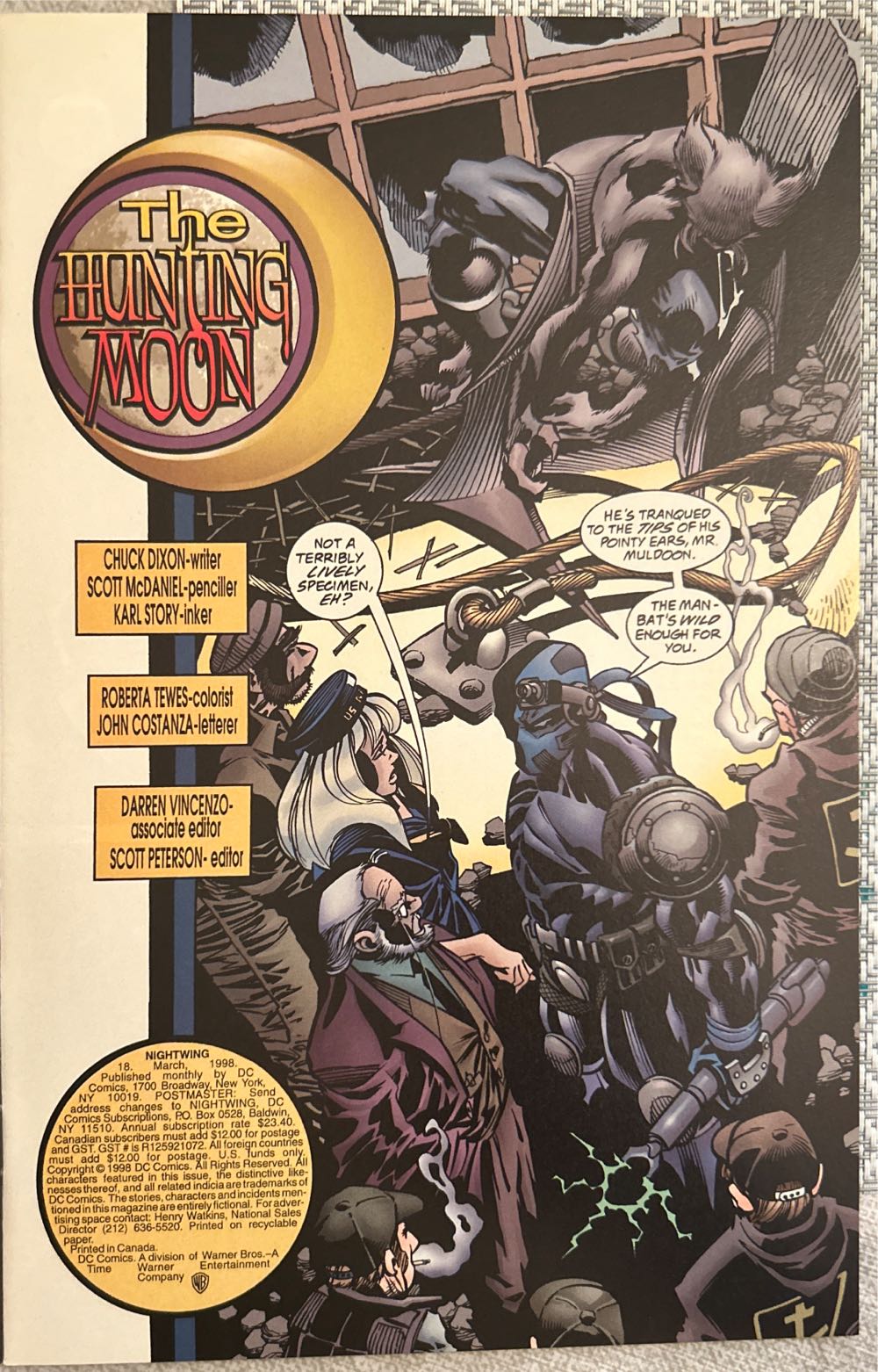 Nightwing 98 - DC Comics (18 - Mar 1998) comic book collectible [Barcode 76194120739101811] - Main Image 3