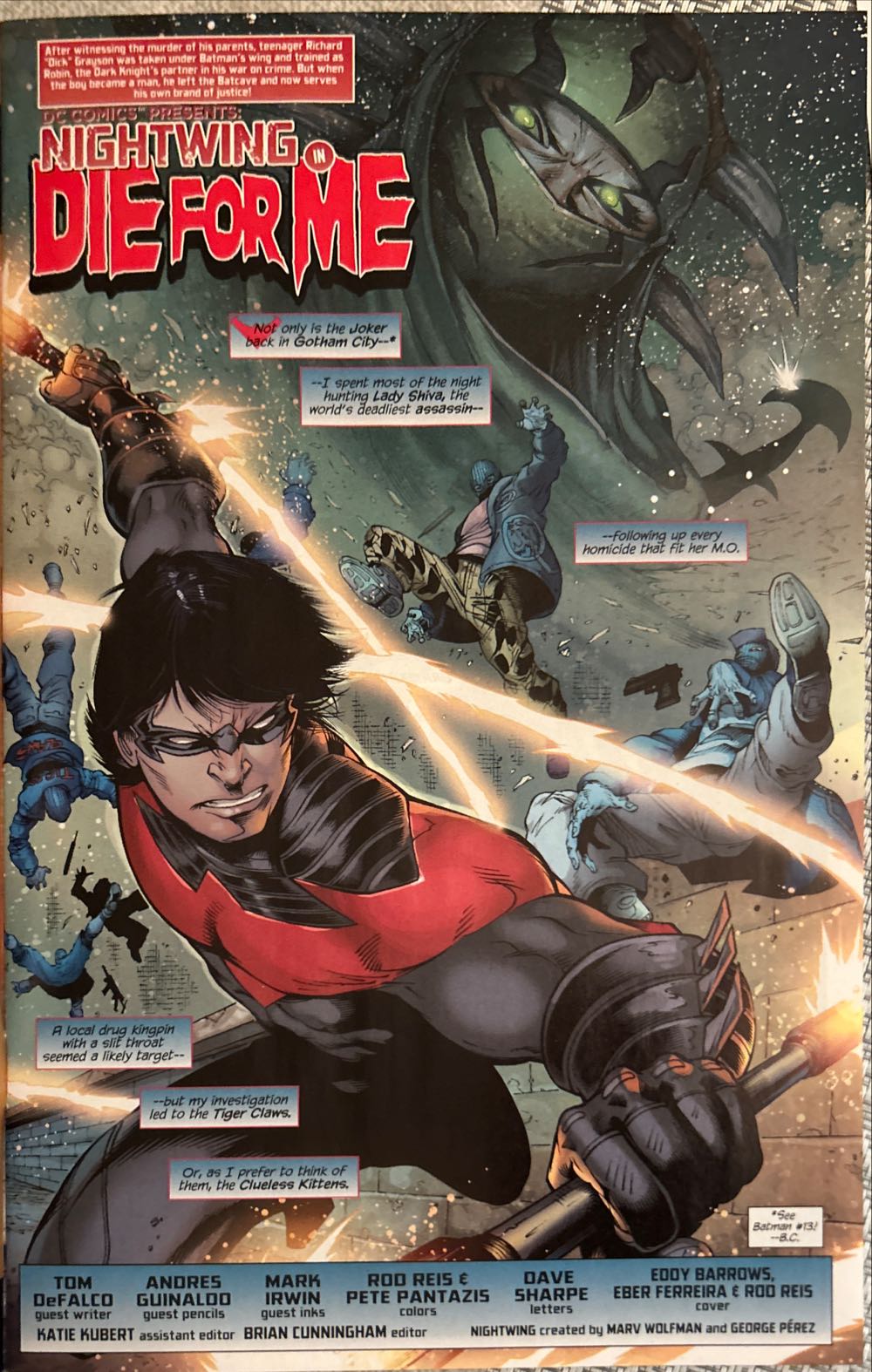 Nightwing - DC Comics (14 - Jan 2013) comic book collectible [Barcode 76194130514101411] - Main Image 3