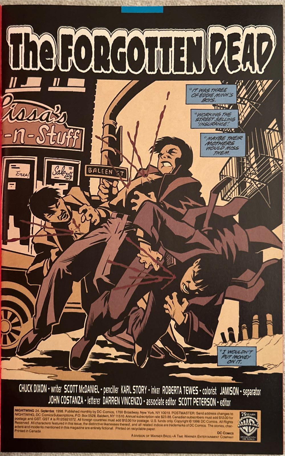 Nightwing 98 - DC Comics (24 - Sep 1998) comic book collectible [Barcode 76194120739102411] - Main Image 3