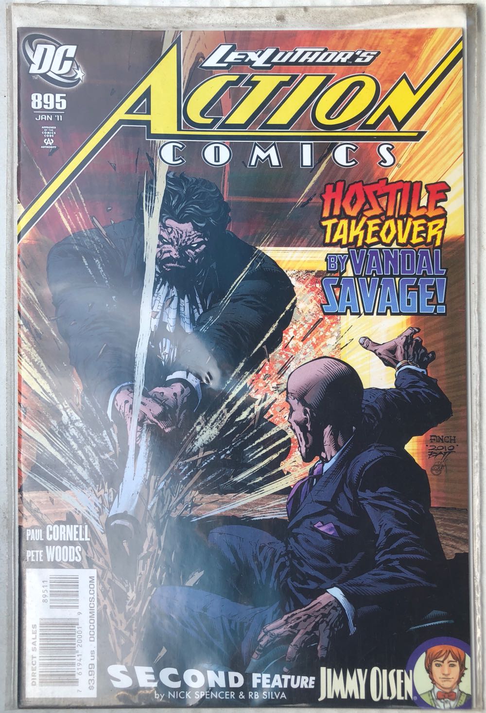 Action Comics - DC Comics (895 - Jan 2011) comic book collectible [Barcode 76194120001989511] - Main Image 2