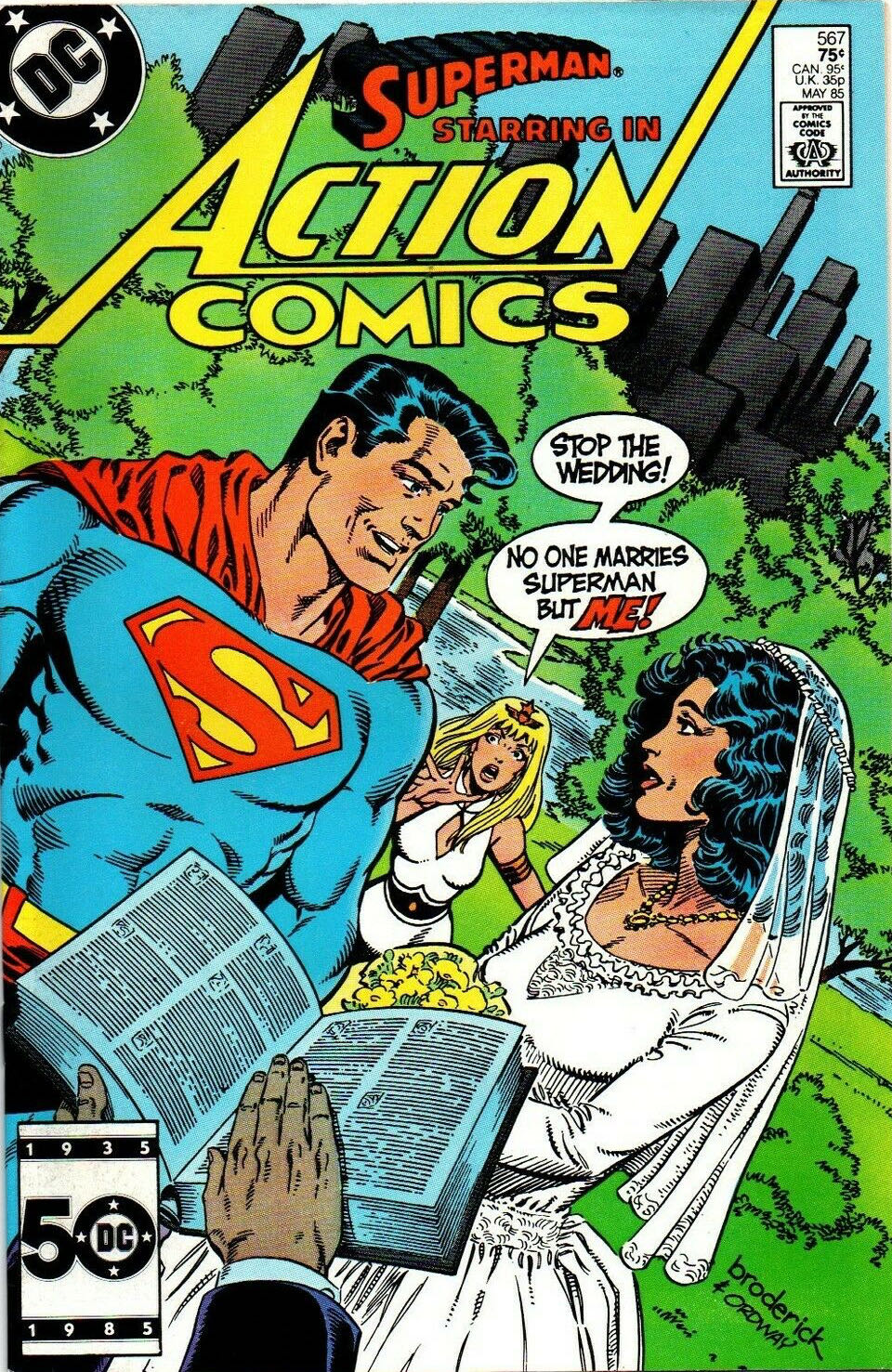 Action Comics - DC Comics (567 - May 1985) comic book collectible [Barcode 070989304109] - Main Image 2
