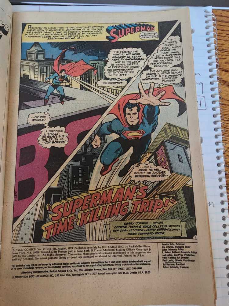 Action Comics - DC (Detective Comics) (486 - Aug 1978) comic book collectible [Barcode 070989304109] - Main Image 2