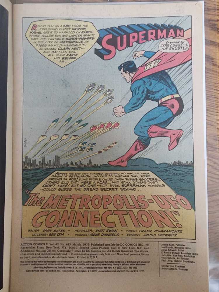 Action Comics - DC Comics (493 - Mar 1979) comic book collectible [Barcode 070989304109] - Main Image 4