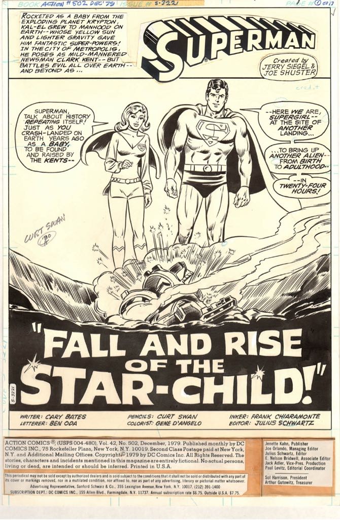 Action Comics - DC (Detective Comics) (502 - Dec 1979) comic book collectible [Barcode 070989304109] - Main Image 2