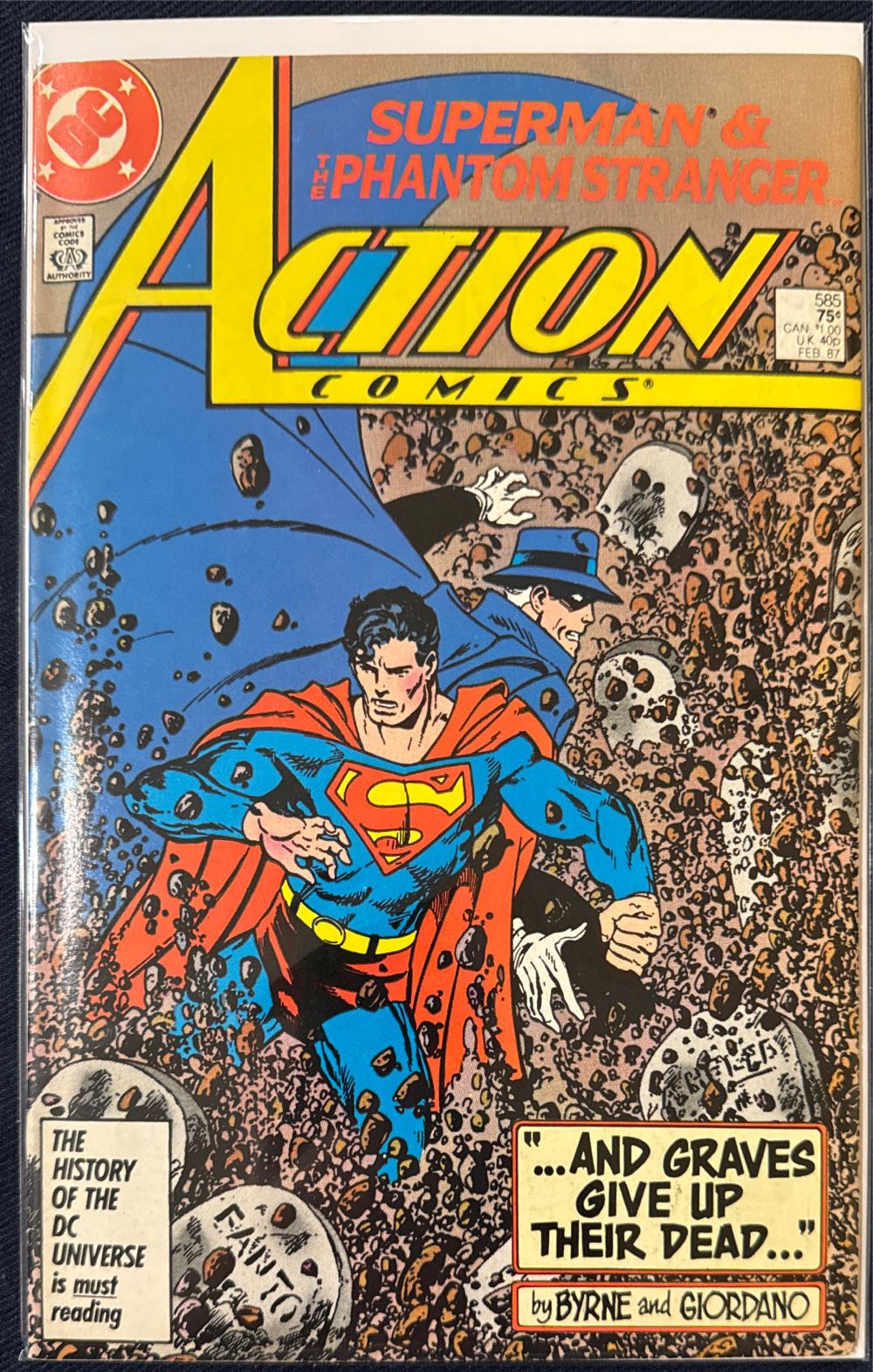 Action Comics - DC (585 - Feb 1987) comic book collectible [Barcode 070989304109] - Main Image 2