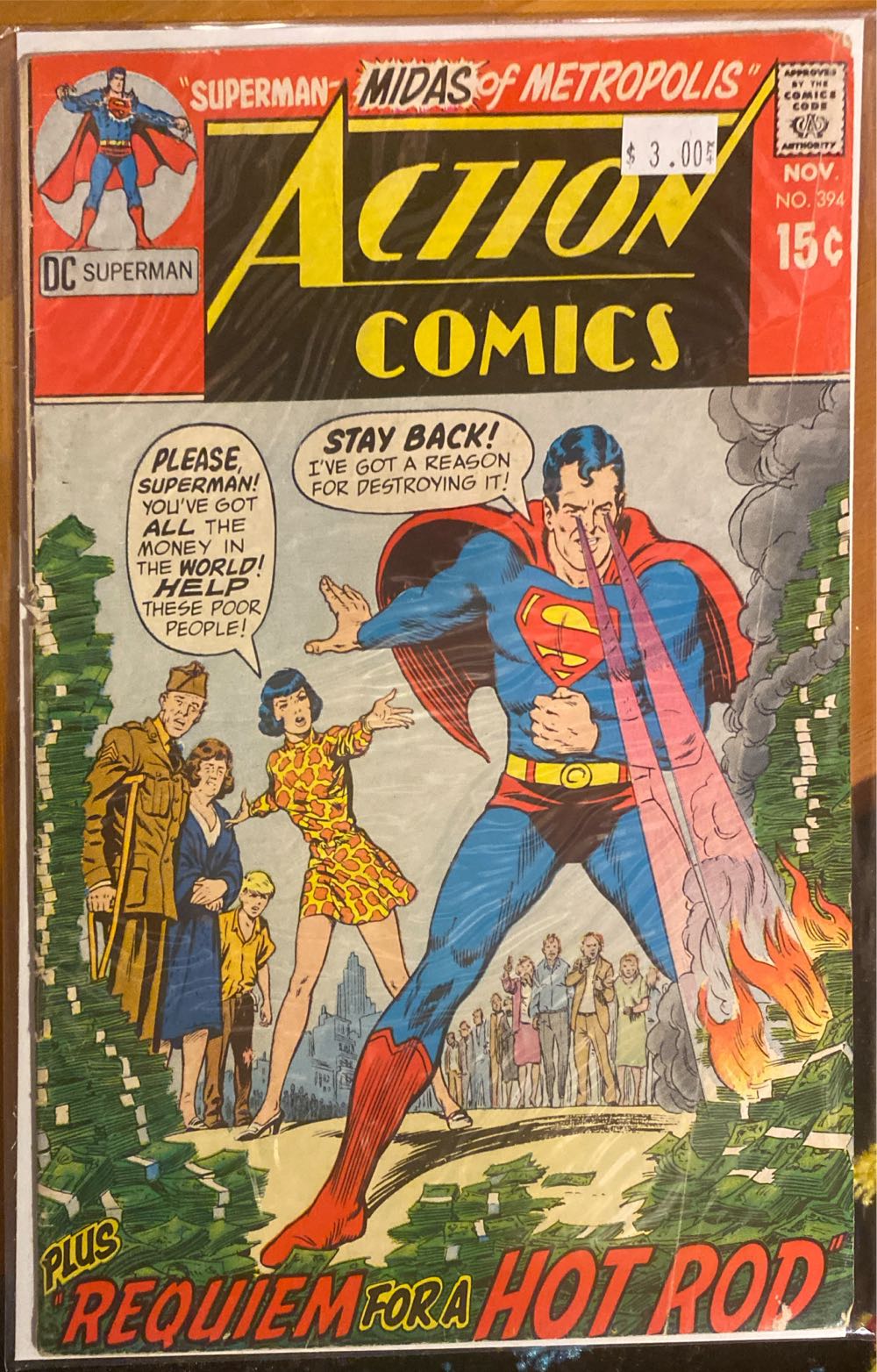 Action Comics - DC (394 - Nov 1970) comic book collectible - Main Image 3