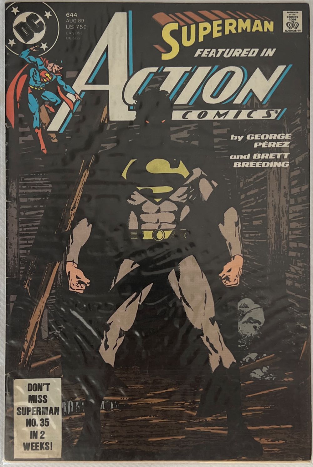 Action Comics - DC (644 - Aug 1989) comic book collectible - Main Image 2