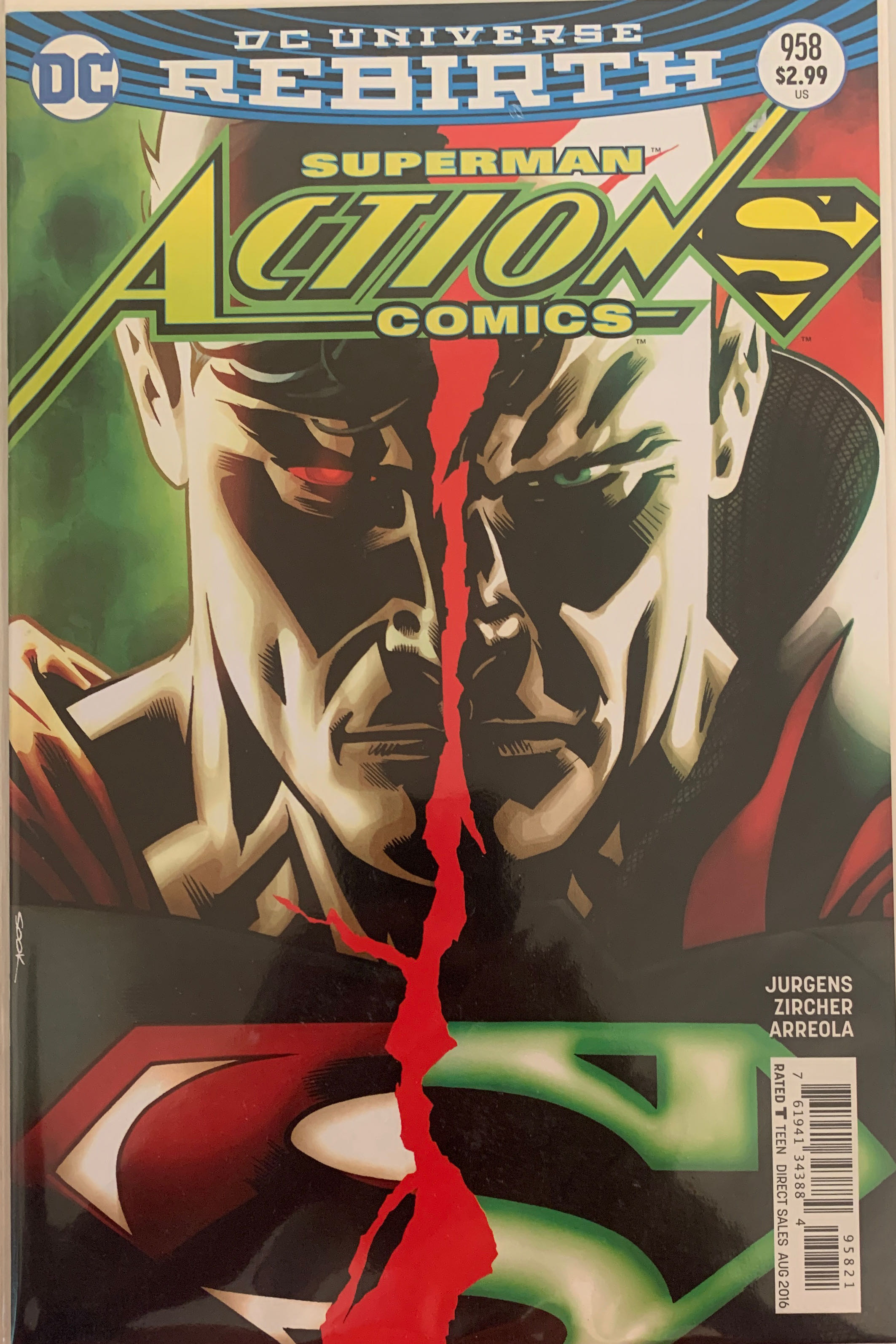 Action Comics - DC Comics (958 - Aug 2016) comic book collectible [Barcode 76194134388495811] - Main Image 3