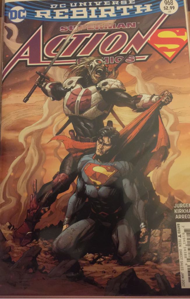 Action Comics 968 - DC Comics (968 - Jan 2017) comic book collectible [Barcode 76194134388496821] - Main Image 1