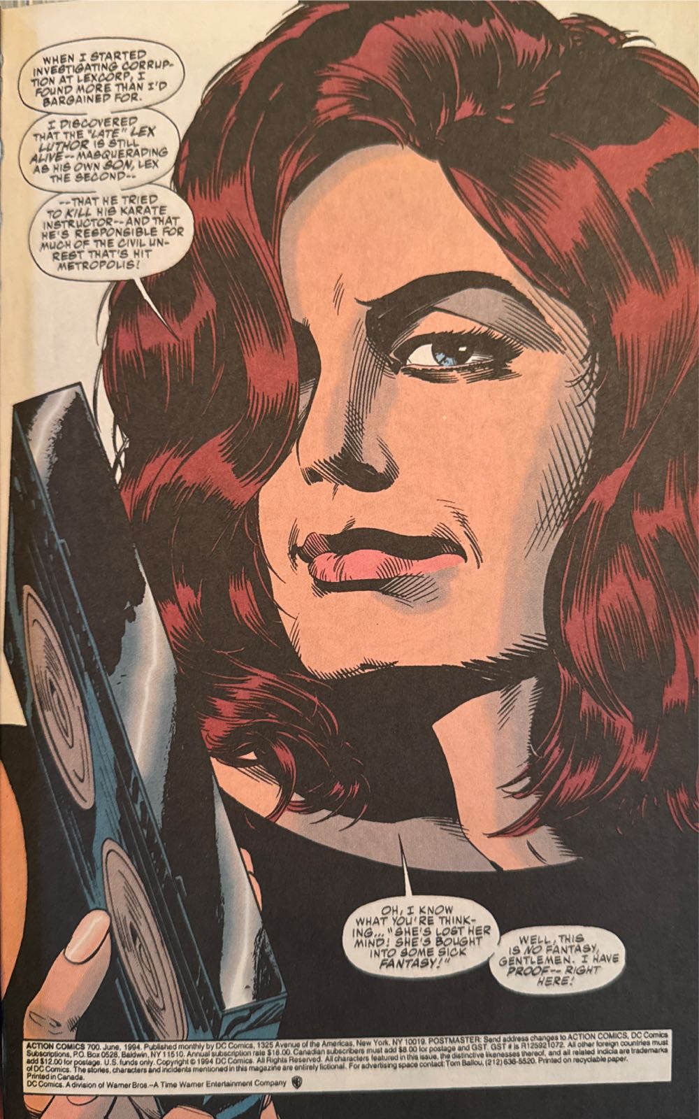 Action Comics #700 - DC Comics (700 - Jun 1994) comic book collectible [Barcode 76194120001970011] - Main Image 2