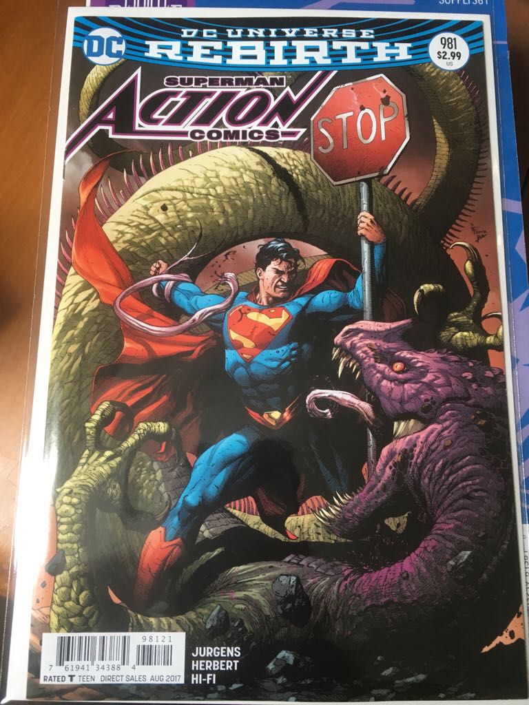 Action Comics - DC (981 - Aug 2017) comic book collectible [Barcode 76194134388498121] - Main Image 1