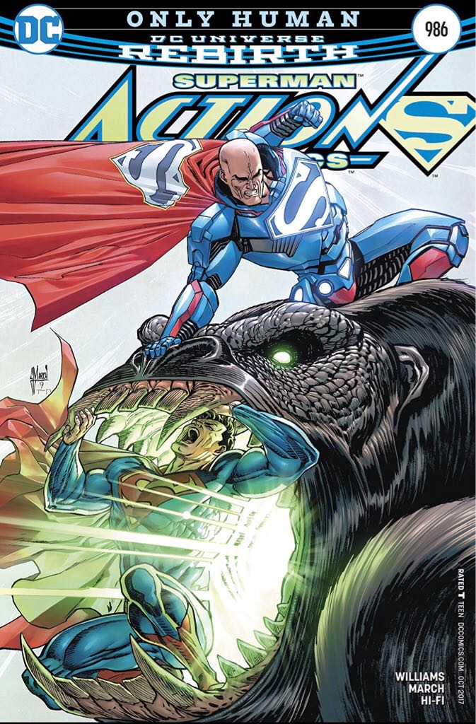 Action Comics - DC Comics (986 - Oct 2017) comic book collectible [Barcode 76194134388498611] - Main Image 1