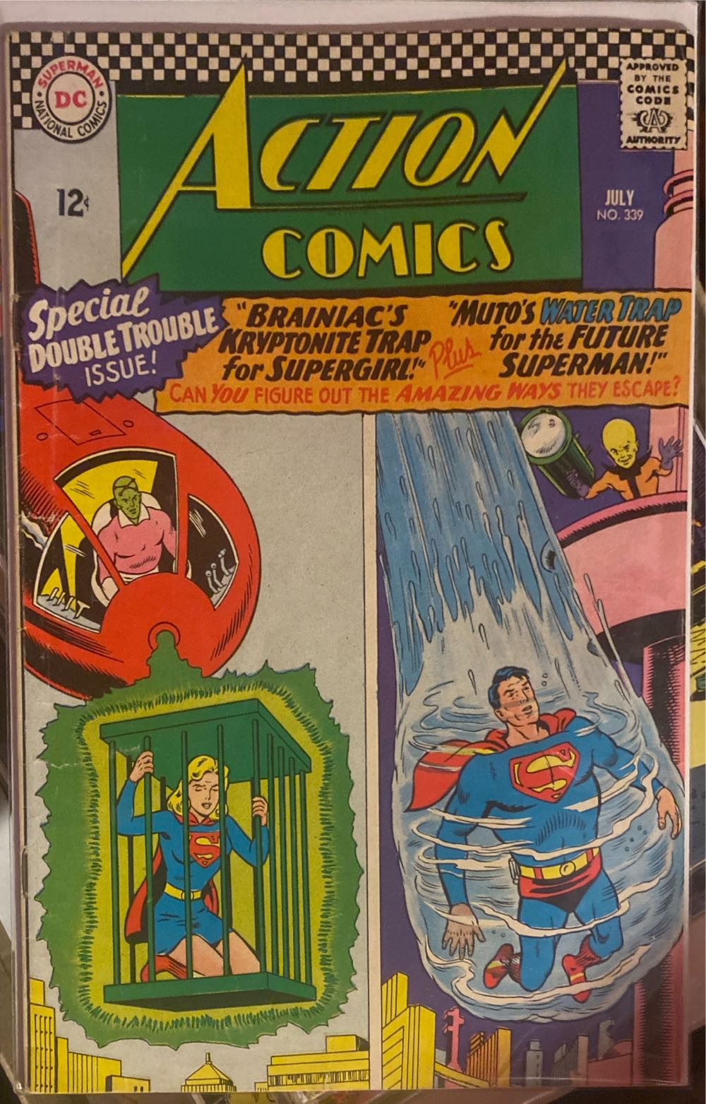 Action Comics 339 - DC Comics (339 - Jul 1966) comic book collectible - Main Image 2