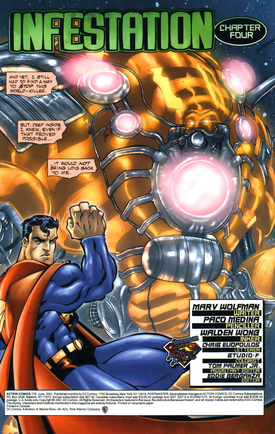 Action Comics - DC Comics (778 - Jun 2001) comic book collectible [Barcode 76194120001977811] - Main Image 3