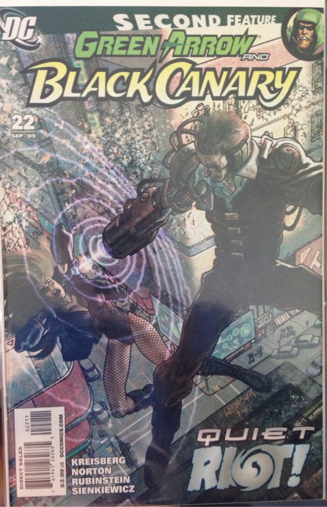 Green Arrow and Black Canary - DC Comics (22 - Sep 2009) comic book collectible [Barcode 76194126263502211] - Main Image 1