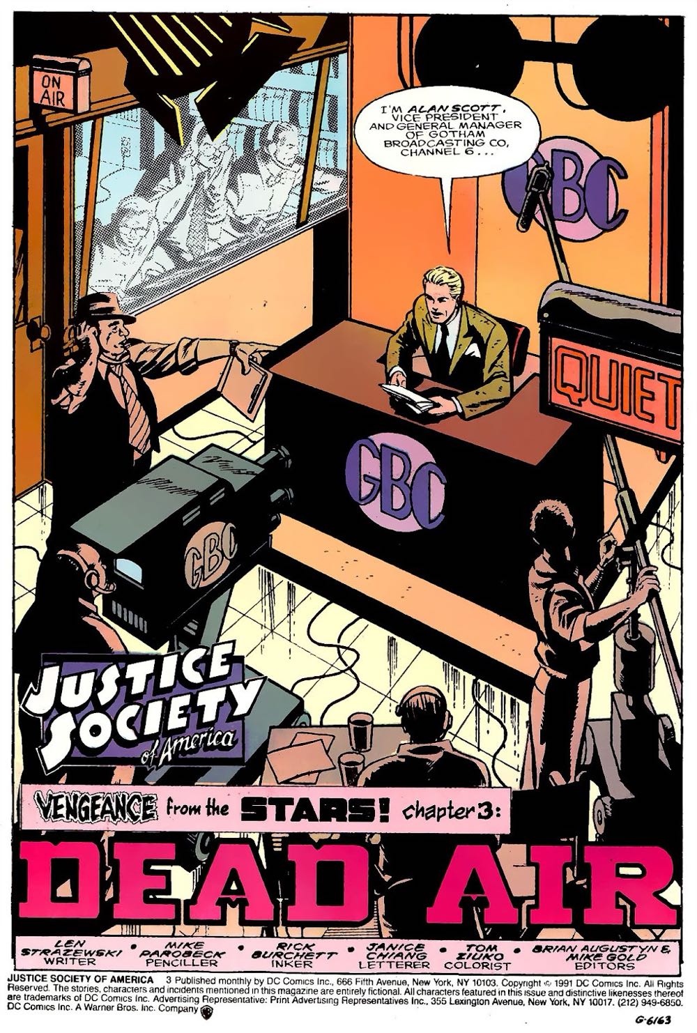 Justice Society of America - DC Comics (3 - Jun 1991) comic book collectible [Barcode 070989308008] - Main Image 2